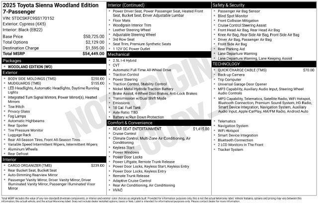2025 Toyota Sienna XSE