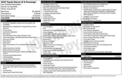 2025 Toyota Sienna LE