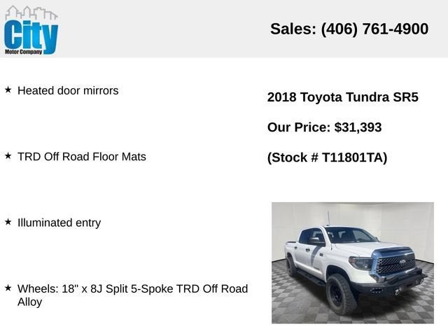 2018 Toyota Tundra 4WD SR5