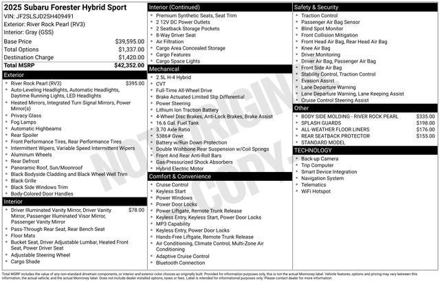 2025 Subaru Forester Sport Hybrid
