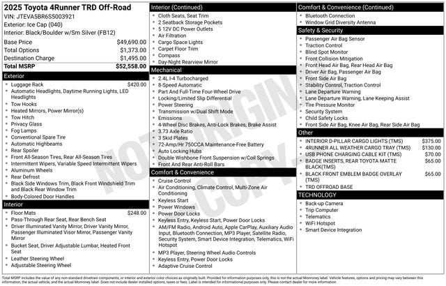 2025 Toyota 4Runner SR5