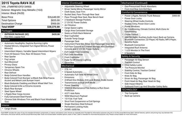 2015 Toyota RAV4 XLE