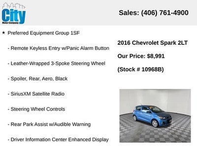 2016 Chevrolet Spark LT