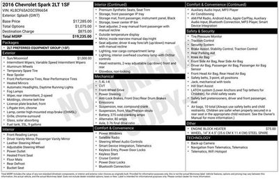 2016 Chevrolet Spark LT